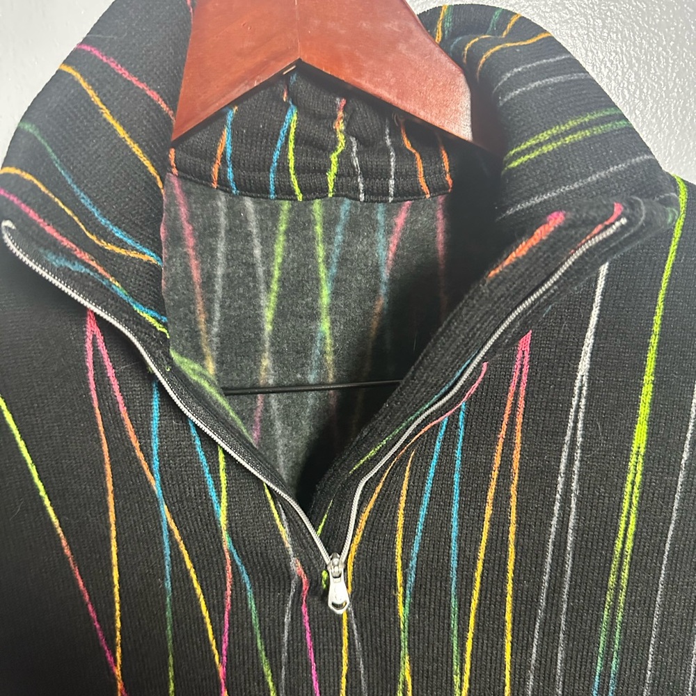 Spyder Black Multicolor Patterned Pullover Sweate… - image 7